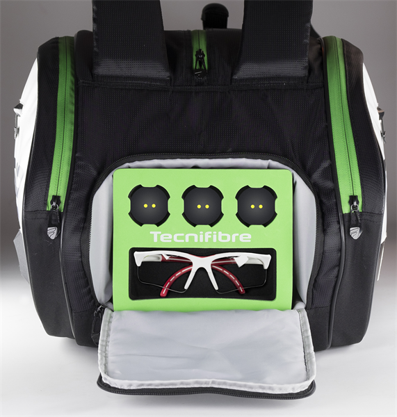 New Tecnifibre Squash Green 12r Bag Equipments By Squashpro