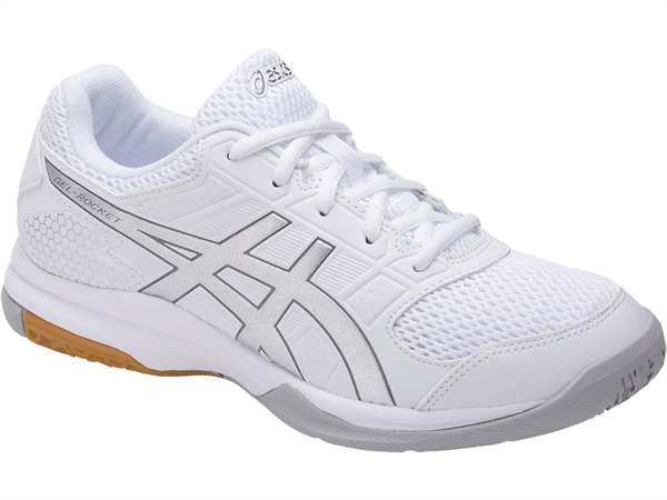 Asics Gel Rocket Womens Silver Black Court Shoes Asics Gel Rocket Womens Silver Black Court Shoes