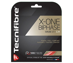 Tecnifibre X-One Biphase (17 Gauge) Red Set