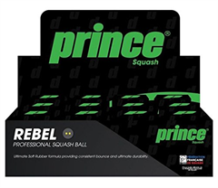 Dozen Prince Rebel Double Yellow Dot Balls