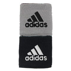 Adidas Interval Reversible Wristbands (Black/Grey)