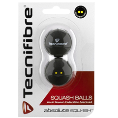 Tecnifibre Double Yellow Dot Squash Ball (2 Pack) 