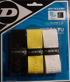 Dunlop Biomimetic Hydra PU Overgrip (Black/Yellow/White)