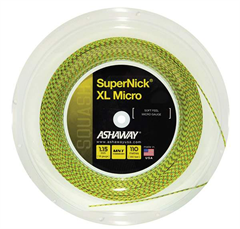 Ashaway Supernick XL Micro squash string (1 reel) 18 Gauge (Yellow)