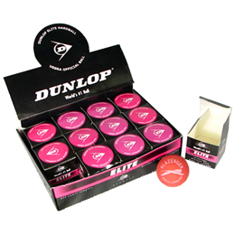Dozen Dunlop Elite Singles Hard Balls