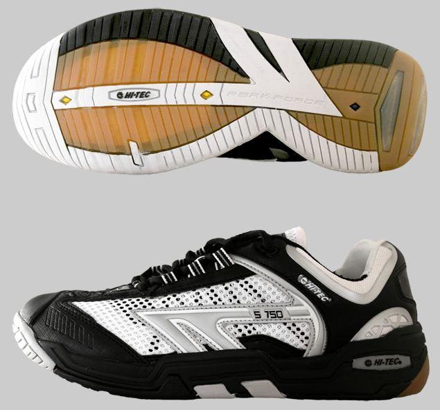 Hi-Tec S750 4:SYS Indoor Men's Shoe (Black/White/Silver) - ONLY SIZE 8.5 LEFT IN STOCK