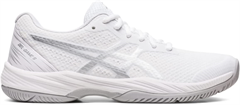 Asics Gel Game 9 Women's Tennis Shoe (White/Pure Silver)
