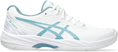 Asics Gel Game 9 Women's Tennis Shoe (White/Gris Blue)