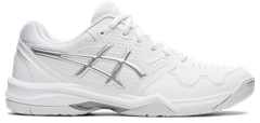 Asics Gel Dedicate 7 Women's Tennis Shoe (White/Pure Silver)