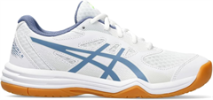 Asics Upcourt 5 GS Junior Shoe (White/Denim Blue)