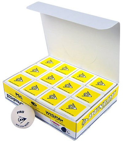 2 Ball pack Tecnifibre Yellow Dot Squash Balls 